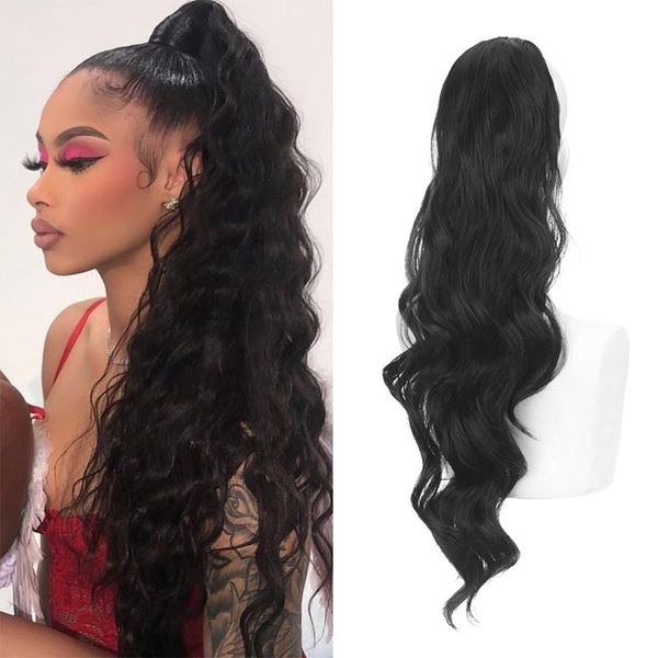 synthetic wigs xuanguang wave ponytail to extend the length in women's hair drawstring clip black blue red daily wear
synthetic wigs xuanguang wave ponytail to extend the length in women's hair drawstring clip black blue red daily wear