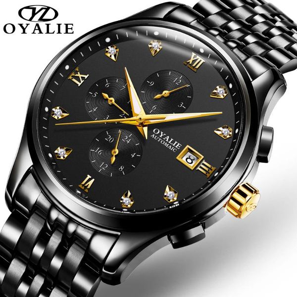 mens watches fashion automatic mechanical watch men all steel sport waterproof clock relogio wristwatches, Slivery;brown
mens watches fashion automatic mechanical watch men all steel sport waterproof clock relogio wristwatches, Slivery;brown