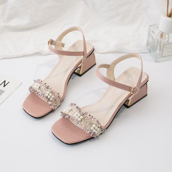 sandals 2021 summer pearl square heel high fashion shallow mouth women word with open toe women's shoes w, Black
sandals 2021 summer pearl square heel high fashion shallow mouth women word with open toe women's shoes w, Black