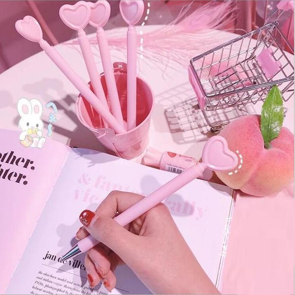 gel pens creative heart shape pen girl cute pink 0.4mm student office stationery black office&school supplies marking
gel pens creative heart shape pen girl cute pink 0.4mm student office stationery black office&school supplies marking