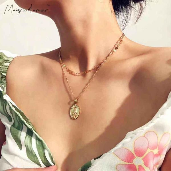 wholesale europe 2 layers gold plating alloy oval virgin mary coin charm pendants women necklace pendant necklaces, Silver
wholesale europe 2 layers gold plating alloy oval virgin mary coin charm pendants women necklace pendant necklaces, Silver