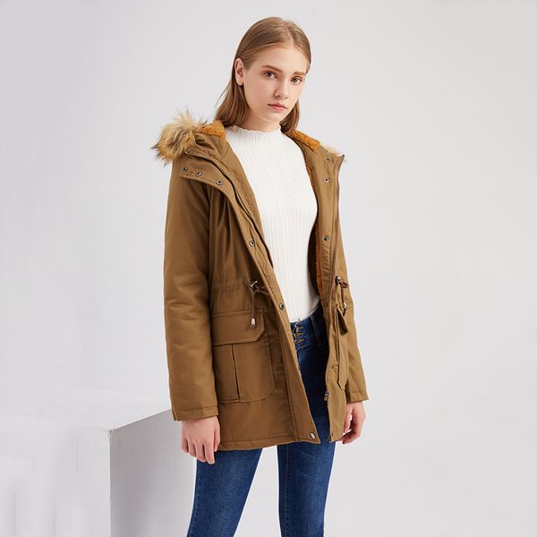 winter women's cotton jacket coat large code loose hoodie warm and cold fur collar zipper shirt open fork mid length hooded jacket, Black;brown
winter women's cotton jacket coat large code loose hoodie warm and cold fur collar zipper shirt open fork mid length hooded jacket, Black;brown