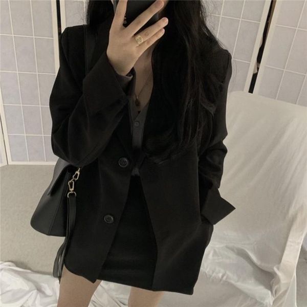 women's suits & blazers autumn fashion black formal blazer suit jacket slim office causal coats work wear lady coat women, White;black
women's suits & blazers autumn fashion black formal blazer suit jacket slim office causal coats work wear lady coat women, White;black