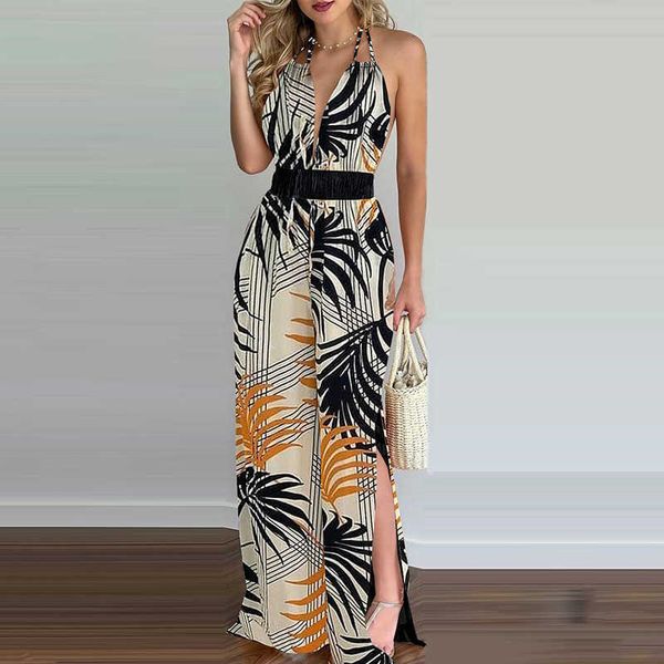 women fashion elegant sleeveless partywear jumpsuits formal party romper halter v neck open back wide leg jumpsuit 210716, Black;white
women fashion elegant sleeveless partywear jumpsuits formal party romper halter v neck open back wide leg jumpsuit 210716, Black;white