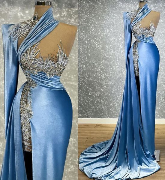 2022 plus size arabic aso ebi stylish high split prom dresses beaded crystals lace evening formal party second reception gowns dress zj425, Black
2022 plus size arabic aso ebi stylish high split prom dresses beaded crystals lace evening formal party second reception gowns dress zj425, Black