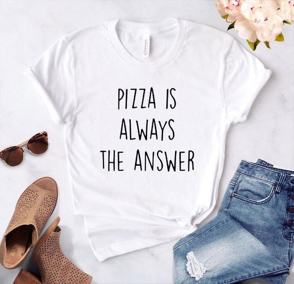 pizza is always the women t shirt answer letter print short sleeve o neck loose ladies causal tee, White
pizza is always the women t shirt answer letter print short sleeve o neck loose ladies causal tee, White
