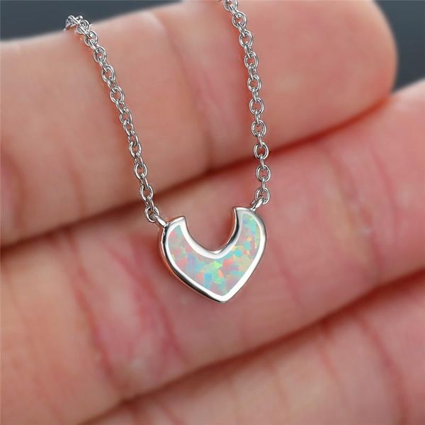 pendant necklaces female white blue opal necklace vintage bridal geometric wedding dainty silver color chain for women
pendant necklaces female white blue opal necklace vintage bridal geometric wedding dainty silver color chain for women
