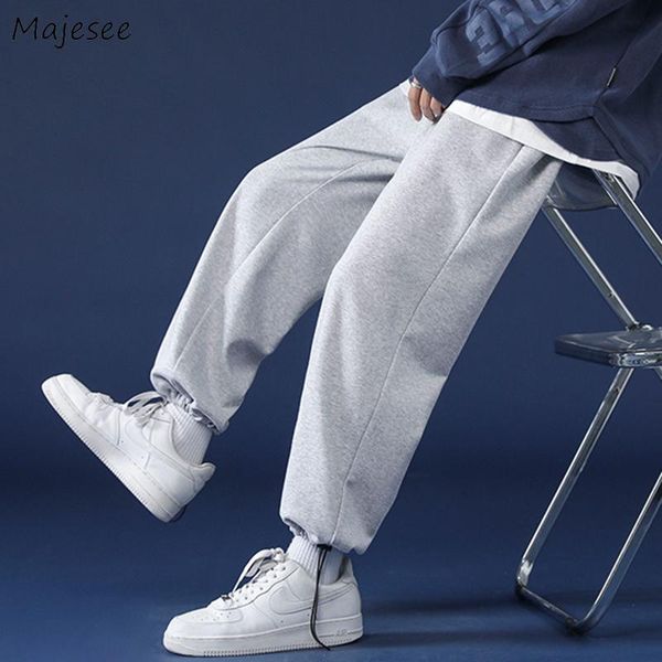 men's pants men gray straight baggy spring autumn large size drawstring trousers running students casual pantalones s-3xl mens clothes, Black
men's pants men gray straight baggy spring autumn large size drawstring trousers running students casual pantalones s-3xl mens clothes, Black