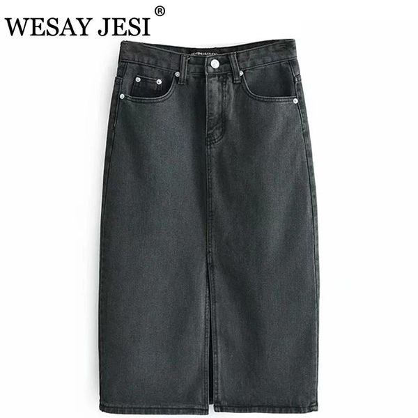 skirts wesay jesi high waist denim skirt 2021 summer slim zipper split casual retro fashion temperament wear mid-length, Black
skirts wesay jesi high waist denim skirt 2021 summer slim zipper split casual retro fashion temperament wear mid-length, Black