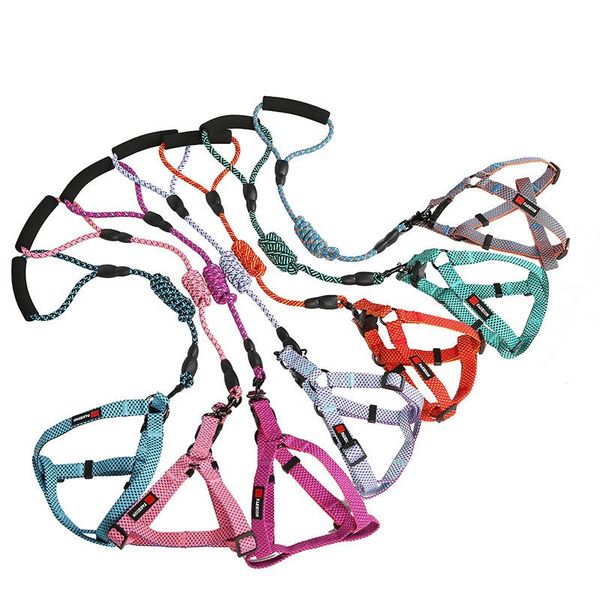 nylon dog harnesses leash suit adjustable pet dogs outdoor running training collar harness tool pets supplies for walking collars & leashes 
nylon dog harnesses leash suit adjustable pet dogs outdoor running training collar harness tool pets supplies for walking collars & leashes