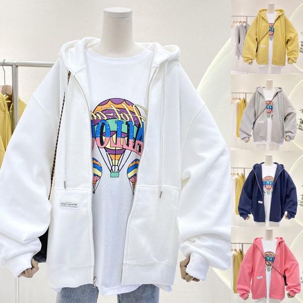 women's hoodies & sweatshirts hoodie zipper ladies retro solid color long sleeve casual with pockets, Black
women's hoodies & sweatshirts hoodie zipper ladies retro solid color long sleeve casual with pockets, Black