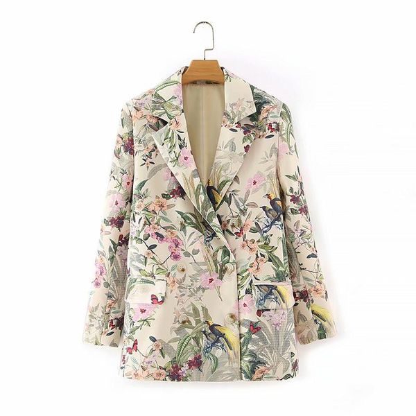women autumn fashion flower print double breasted long blazers 2021 stylish lady pockets streetewear women's outwear suits &, White;black
women autumn fashion flower print double breasted long blazers 2021 stylish lady pockets streetewear women's outwear suits &, White;black