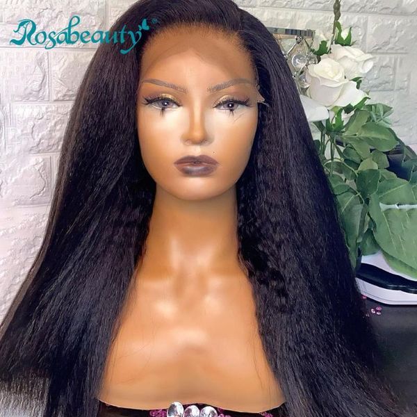 rosabeauty kinky straight gluess human hair wigs pre plucked remy yaki 28 30 40 inch 13x4 lace frontal wig for black women1, Black;brown
rosabeauty kinky straight gluess human hair wigs pre plucked remy yaki 28 30 40 inch 13x4 lace frontal wig for black women1, Black;brown