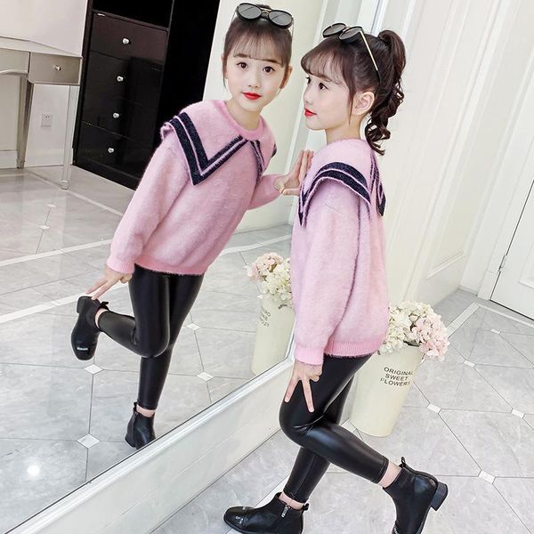 pullover 2021 spring autumn children large lapel sweater kids casual solid color knitted teenager clothing 10 11 12 13y, Blue
pullover 2021 spring autumn children large lapel sweater kids casual solid color knitted teenager clothing 10 11 12 13y, Blue