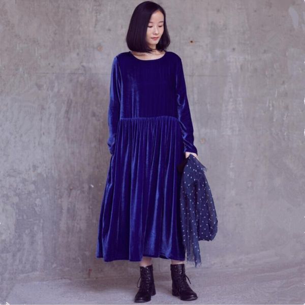 casual dresses women autumn velvet long dress 2021 winter vintage loose female maxi wine pink navy blue, Black;gray
casual dresses women autumn velvet long dress 2021 winter vintage loose female maxi wine pink navy blue, Black;gray