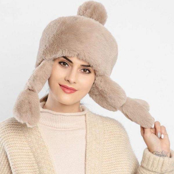berets 2021 women men winter outdoor warm fluffy fleece hats ladies faux fur earflap ski cap, Blue;gray
berets 2021 women men winter outdoor warm fluffy fleece hats ladies faux fur earflap ski cap, Blue;gray