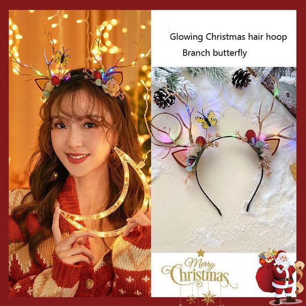 hair clips & barrettes luminous christmas antlers headband headdress branch butterfly ornaments 2022 year party supplies, Golden;silver
hair clips & barrettes luminous christmas antlers headband headdress branch butterfly ornaments 2022 year party supplies, Golden;silver