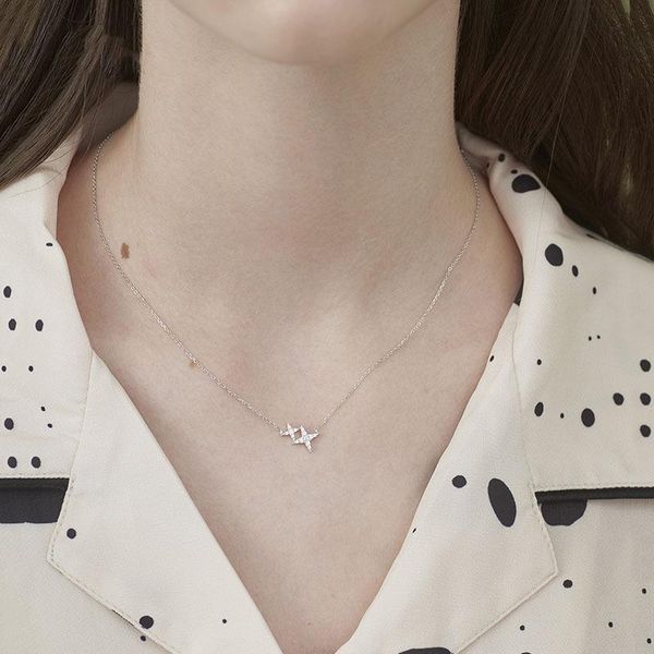 shiny star cz zircon necklace charm for women wedding party jewelry design creative korean style accessories gift pendant necklaces, Silver
shiny star cz zircon necklace charm for women wedding party jewelry design creative korean style accessories gift pendant necklaces, Silver