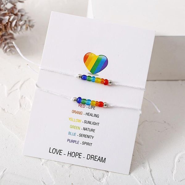link, chain 2pcs/set colorful beads bracelet for ladies women rainbow color bracelets adjustable handmade rope chains jewelry gifts, Black
link, chain 2pcs/set colorful beads bracelet for ladies women rainbow color bracelets adjustable handmade rope chains jewelry gifts, Black