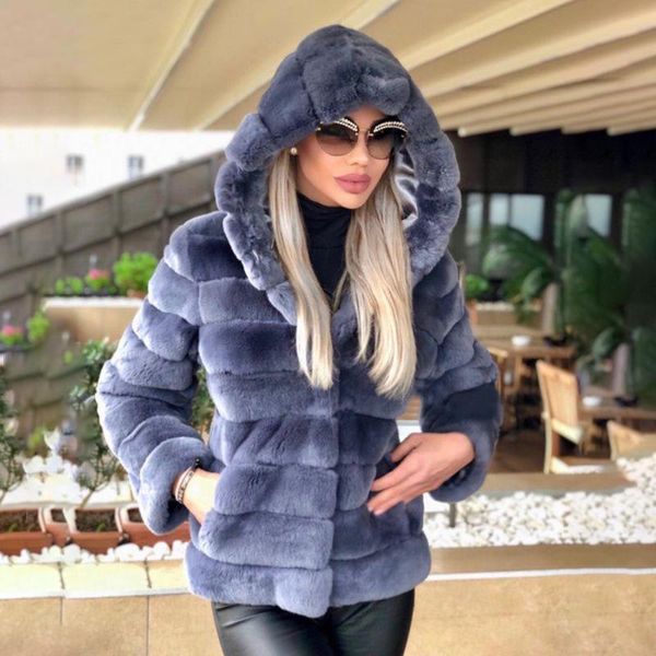 women's fur & faux real rex jacket with hood women winter whole skin genuine coat trendy overcoats, Black
women's fur & faux real rex jacket with hood women winter whole skin genuine coat trendy overcoats, Black
