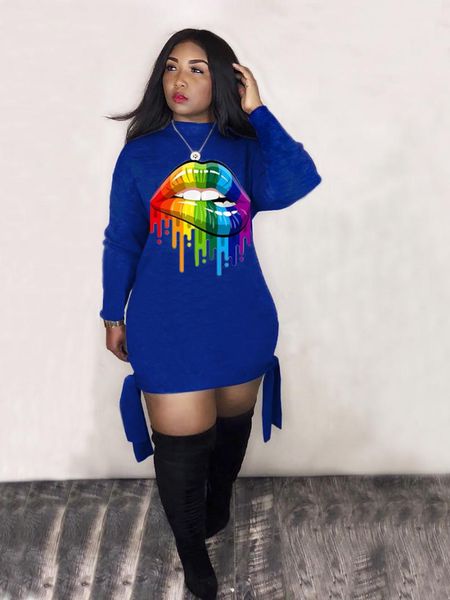 casual dresses fashion plus size women dress long sleeve round neck colorful lip printing loose short autumn winter, Black;gray
casual dresses fashion plus size women dress long sleeve round neck colorful lip printing loose short autumn winter, Black;gray