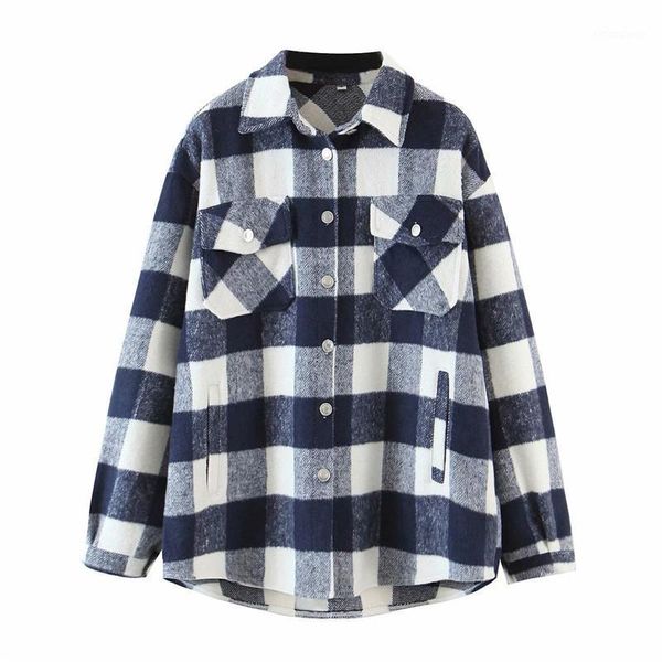 women's jackets xingqing women plaid print jacket casual long sleeve button front lapel coat with pockets winter ladies streetwear, Black;brown
women's jackets xingqing women plaid print jacket casual long sleeve button front lapel coat with pockets winter ladies streetwear, Black;brown