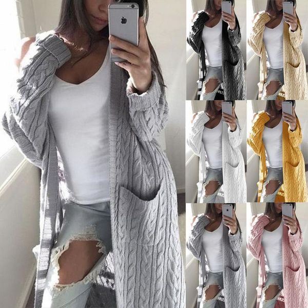autumn and winter 2021 express t-shirt euro american long double pocket full body twist sweater cardigan women's down & parkas, Black
autumn and winter 2021 express t-shirt euro american long double pocket full body twist sweater cardigan women's down & parkas, Black