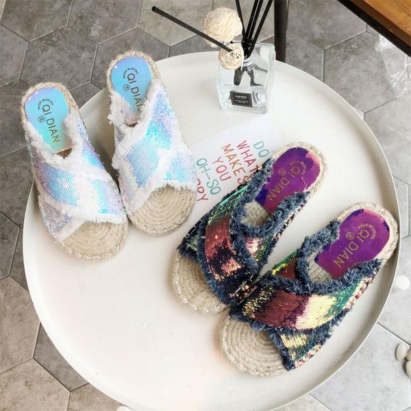 shoes women slippers flat luxury slides rubber flip flops pantofle soft designer hawaiian 2021 fashion cotton fabric bling pu c, Black
shoes women slippers flat luxury slides rubber flip flops pantofle soft designer hawaiian 2021 fashion cotton fabric bling pu c, Black