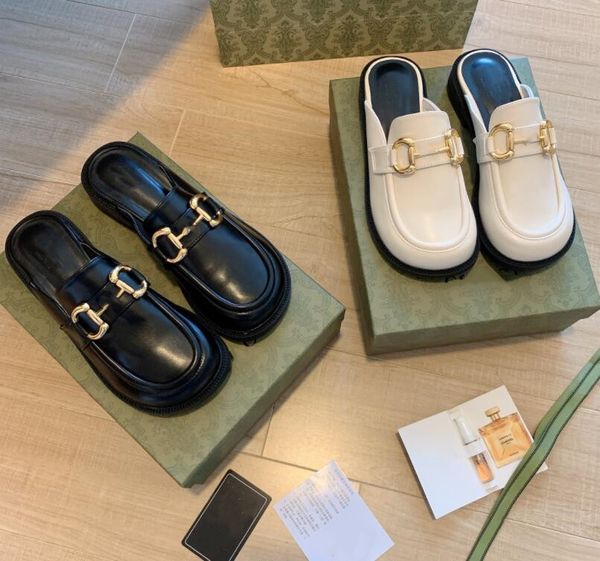 2021 spring and autumn ladies flat slippers luxury designers fashion half drag leather shoes solid color classic casual beach wedding dress, Black
2021 spring and autumn ladies flat slippers luxury designers fashion half drag leather shoes solid color classic casual beach wedding dress, Black