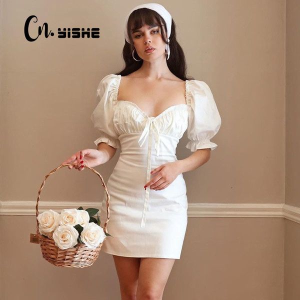 cnyishe vintage puff sleeve dress women fashion square collar sheath casual bandage dress women lace up dresses vestidos 210419, Black;gray
cnyishe vintage puff sleeve dress women fashion square collar sheath casual bandage dress women lace up dresses vestidos 210419, Black;gray