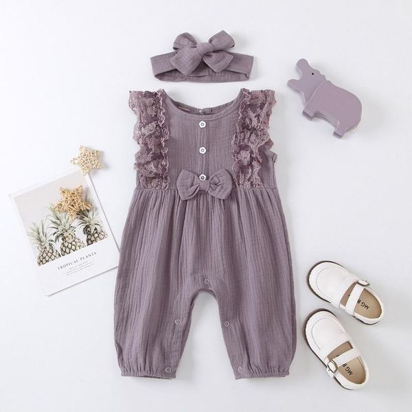 sleeveless baby girl rompers born clothes ruffle toddler cotton linen romper lace bow jumpsuit with headband set clothing sets, White
sleeveless baby girl rompers born clothes ruffle toddler cotton linen romper lace bow jumpsuit with headband set clothing sets, White