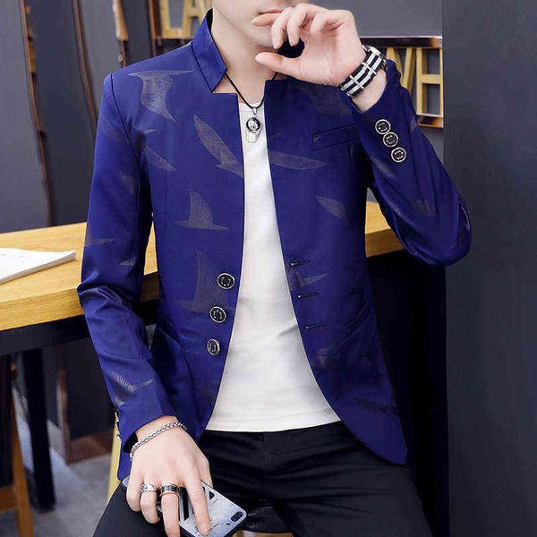 luxury men's suits blazers youth stand collar small slim korean casual handsome men's suit coat single wt, White;black
luxury men's suits blazers youth stand collar small slim korean casual handsome men's suit coat single wt, White;black