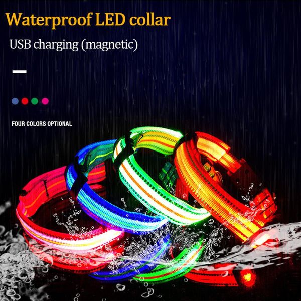 dog collars & leashes upscale led collar reflective strip waterproof multi-function charging luminous teddy golden retriever supplies
dog collars & leashes upscale led collar reflective strip waterproof multi-function charging luminous teddy golden retriever supplies