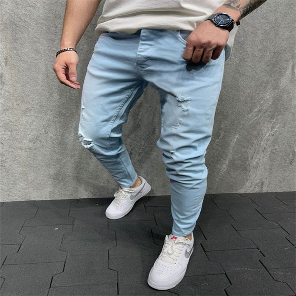 men's punk solid color casual pants fashion zipper placket water mill small foot woven small foot pants men's, Blue
men's punk solid color casual pants fashion zipper placket water mill small foot woven small foot pants men's, Blue