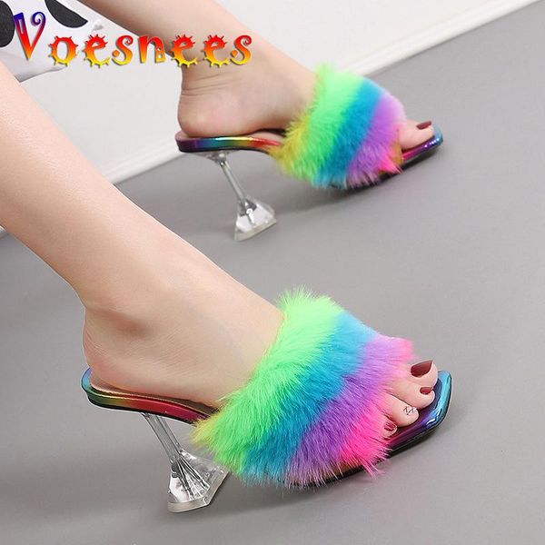 slippers voesnees 2021 pvc shoes woman color feather transparent hig heels fur pumps women toe mules lady slides black
slippers voesnees 2021 pvc shoes woman color feather transparent hig heels fur pumps women toe mules lady slides black