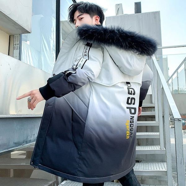Men's Down & Parkas Winter Parka Men Fashion Casual Korean Version Youth Jacket Long Puffy Coat Hooded Warm Gradient Color Mens Clothing1 RIJH, Black
Men's Down & Parkas Winter Parka Men Fashion Casual Korean Version Youth Jacket Long Puffy Coat Hooded Warm Gradient Color Mens Clothing1 RIJH, Black