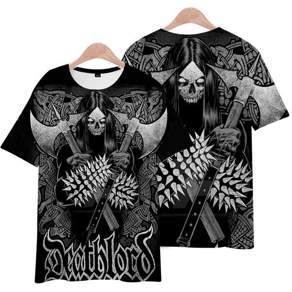 men's t shirts clothing tees polos summer nordic viking tattoo printed t-shirt loose drs round neck, White;black 
men's t shirts clothing tees polos summer nordic viking tattoo printed t-shirt loose drs round neck, White;black