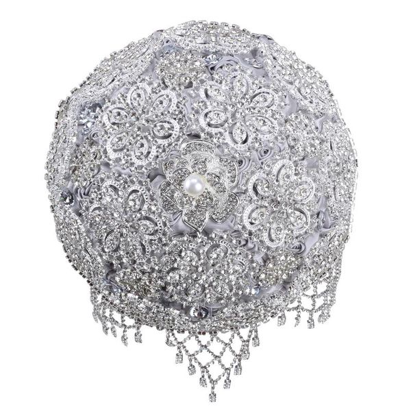 silver wedding bouquets for bride and bridesmaid luxury crystal ribbon rose diy party supplies w886 decorative flowers & wreaths
silver wedding bouquets for bride and bridesmaid luxury crystal ribbon rose diy party supplies w886 decorative flowers & wreaths