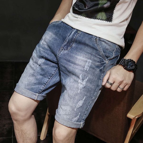 men's jeans summer thin denim shorts fashion wear capris breeches loose large 5-point pants trend ygbo, Blue
men's jeans summer thin denim shorts fashion wear capris breeches loose large 5-point pants trend ygbo, Blue