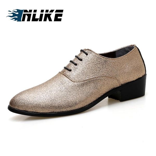 dress shoes inlike shinny breathable men formal pointed toe weddinge oxford for business increase, Black
dress shoes inlike shinny breathable men formal pointed toe weddinge oxford for business increase, Black