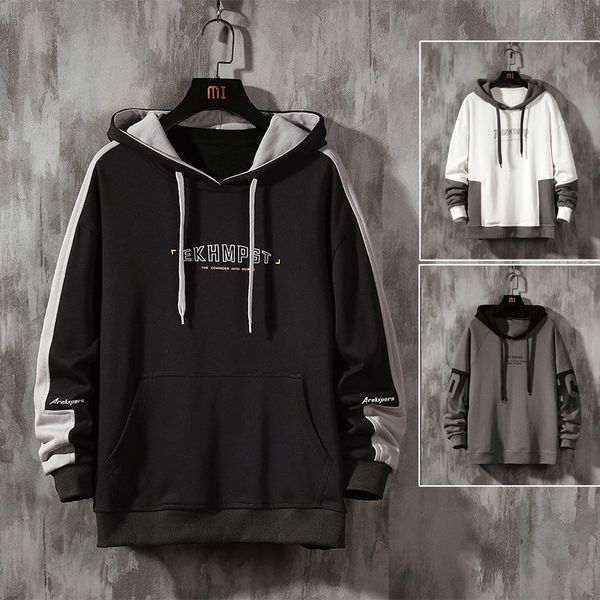 mens hoodies sports style color matching contrast hoodie sweatshirt hooded top, Black
mens hoodies sports style color matching contrast hoodie sweatshirt hooded top, Black