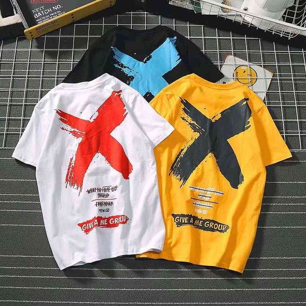 trendy t-shirt loose guochao hip hop fashion brand youth half student men's short sleeve, White;black
trendy t-shirt loose guochao hip hop fashion brand youth half student men's short sleeve, White;black