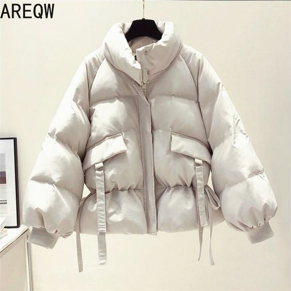 women's clothing solid cotton parkas outwear korean style autumn winter oversized coats puffer jacket 210910, Black
women's clothing solid cotton parkas outwear korean style autumn winter oversized coats puffer jacket 210910, Black