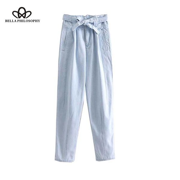 women's jeans luck a vintage paperbag waist denim bow tie sashes pockets ankle length pants retro female casual wear trousers, Blue
women's jeans luck a vintage paperbag waist denim bow tie sashes pockets ankle length pants retro female casual wear trousers, Blue