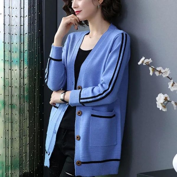 women's knits & tees women korean style vintage knitted cardigans spring and autumn single breasted pockets v-neck ladies sweater coat, White
women's knits & tees women korean style vintage knitted cardigans spring and autumn single breasted pockets v-neck ladies sweater coat, White