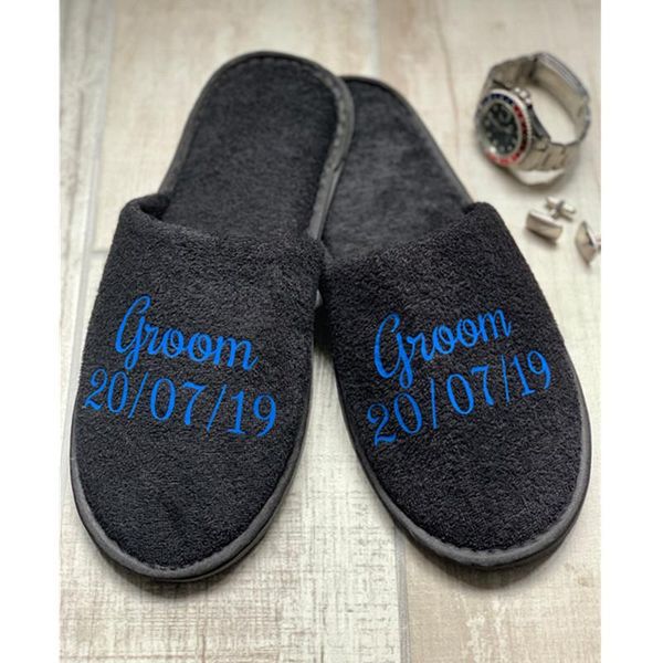slippers custom luxury mens with name date weddng for man bride groom groomsmen bridal married gift spa, Black
slippers custom luxury mens with name date weddng for man bride groom groomsmen bridal married gift spa, Black
