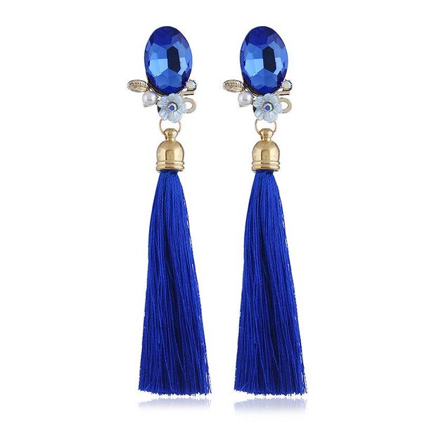 dangle & chandelier bohemia flower no.5 earring women crystal ethnic long tassel, Silver
dangle & chandelier bohemia flower no.5 earring women crystal ethnic long tassel, Silver