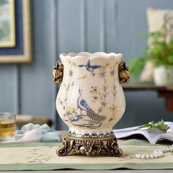 vases european retro chinese home accessories settings creative ceramic flower arrangements handicraft table va
vases european retro chinese home accessories settings creative ceramic flower arrangements handicraft table va
