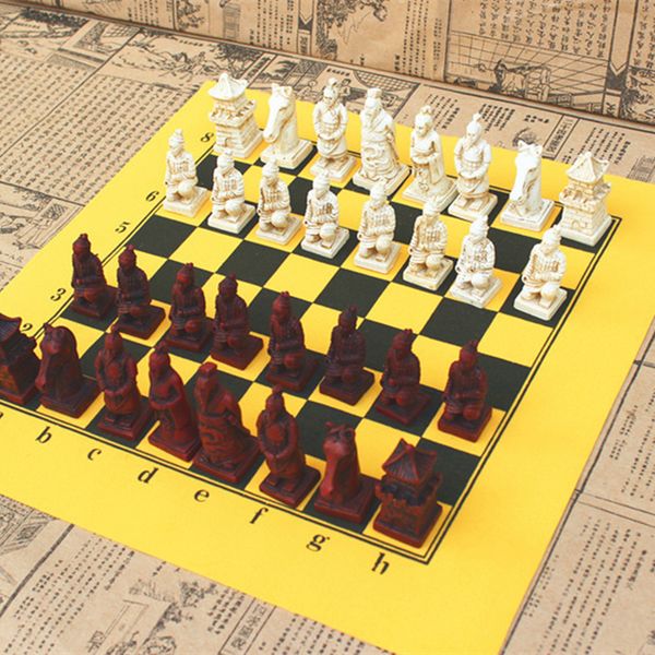 retro chess new antique chess set leather chessboard exquisite resin simulation chess pieces character modeling table games gift, Black
retro chess new antique chess set leather chessboard exquisite resin simulation chess pieces character modeling table games gift, Black