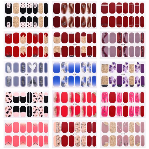 european and usa fashion nail stickers 14 tips finger nails decals crystal glitter gold silver stamping sticker, Black
european and usa fashion nail stickers 14 tips finger nails decals crystal glitter gold silver stamping sticker, Black